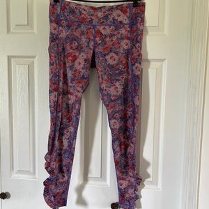 lululemon athletica Red & Purple Printed Leggings